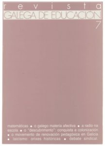 Portada Revista Galega de Educación7