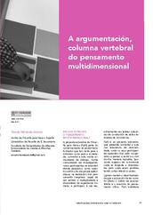 A argumentación, columna vertebral do pensamento multidimensional