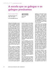 A escola que as galegas e os galegos precisamos