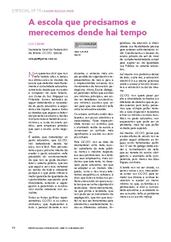A escola que precisamos e merecemos dende hai tempo
