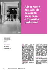 A innovación nas aulas de educación secundaria e formación profesional