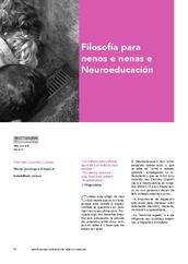 Filosofía para nenos e nenas e Neuroeducación