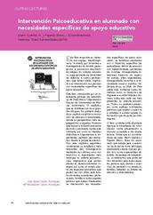 Interveción Psicoeducativa en alumnado con necesidades específicas de apoyo educativo