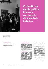 O desafío da escola pública hoxe e a construción da sociedade inclusiva