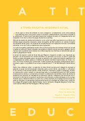 A titoría educativa: necesaria e actual