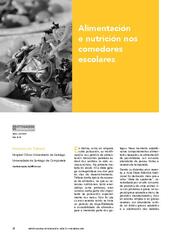 Alimentación e nutrición nos comedores escolares