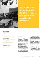As TICtorías en resposta á raia dixital no ensino obrigatorio no concello de Ribadavia