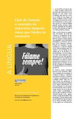 Club de Debate: o exemplo de esperanza daquela moza que falaba no escenario