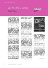 La educación es política