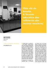 Máis alá do bocata. A función educativa das cafeterías dos centros escolares