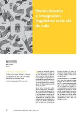 Normalización e integración lingüística máis alá da aula
