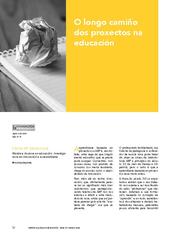 O longo camiño dos proxectos na educación