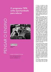 O programa TIPE: unha oportunidade para educar