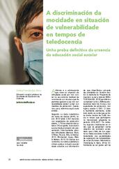 A discriminación da mocidade en situación de vulnerabilidade en tempos de teledocencia