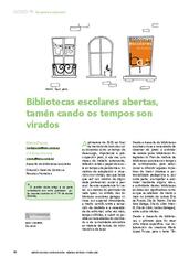Bibliotecas escolares abertas, tamén cando os tempos son virados