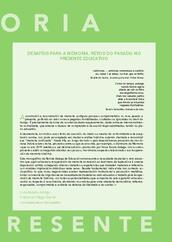 Desafíos para a memoria. Retos do pasado no presente educativo