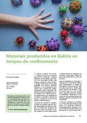 Materiais producidos en Galicia en tempos de confinamento
